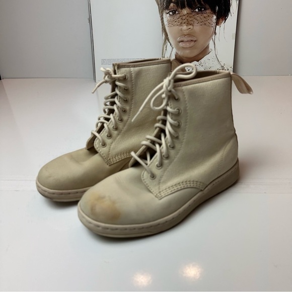 Y2K Dr. Martens Newton Combat Boots | Leather · Grunge / Utility Core - Picture 2 of 9